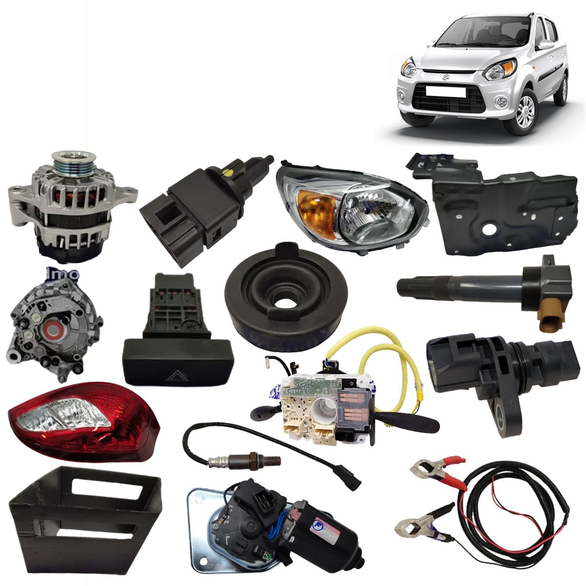 Suzuki Alto Electrical Parts - Headlight Fuse Box Fog Lamp Control Unit Indicator Taillight Spark Plug Fog Lamp Bulb